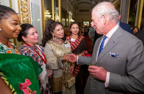 Ghazala Akhtar meeting King Charles